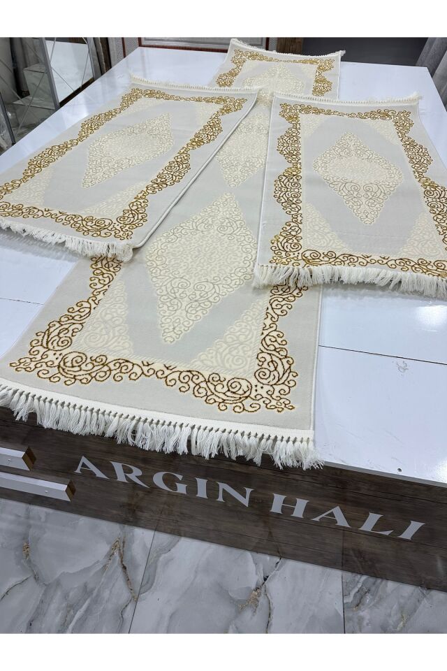 Yatak Odası 3'lü Halısı Beyaz Gold ARGIN HALI