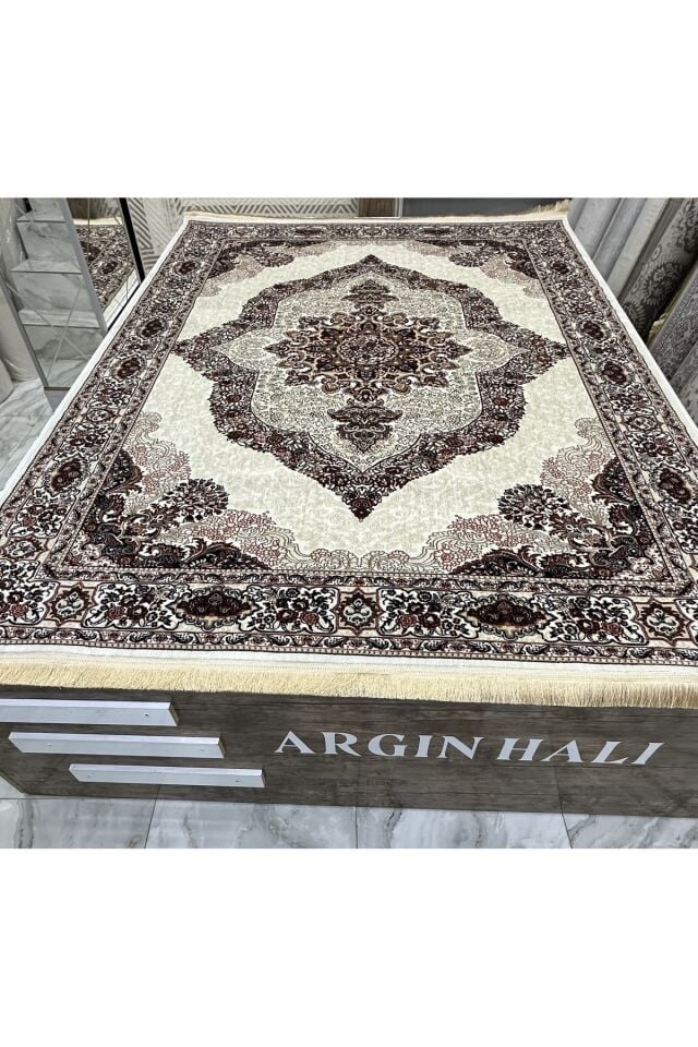 Etnik Desen Krem Bej ARGIN HALI