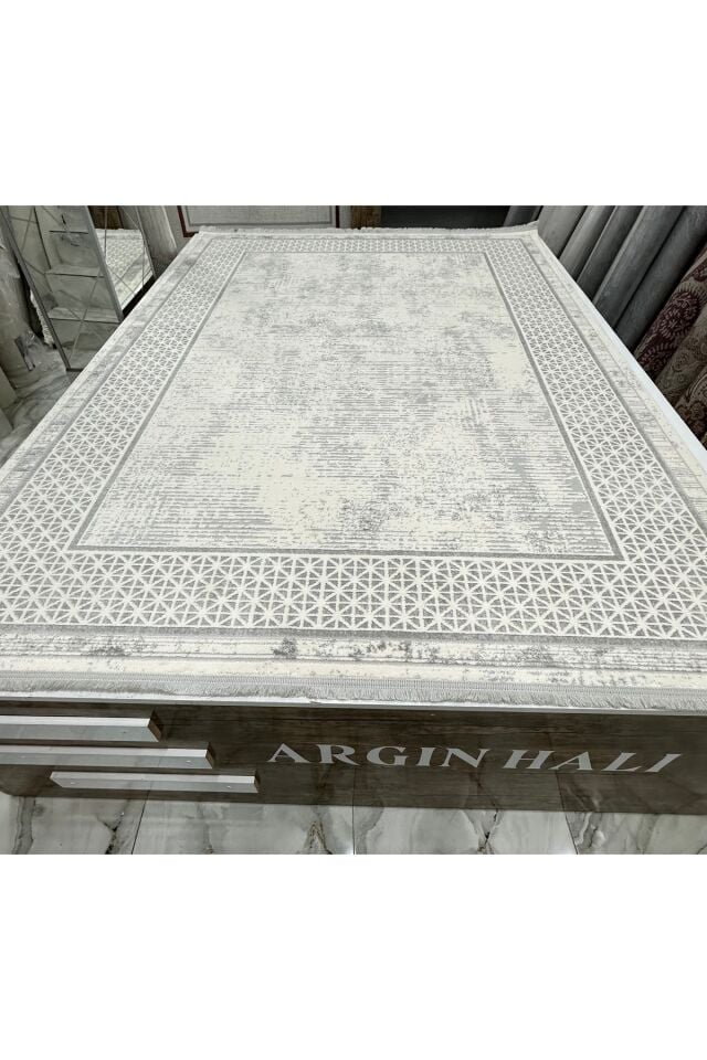 Gri Akrilik Halı Oturma Odası Halısı