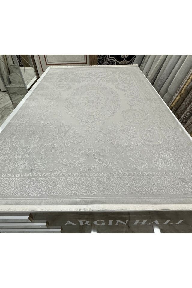 Bambu Halı %100 - Gri Avangard Desen ARGIN HALI