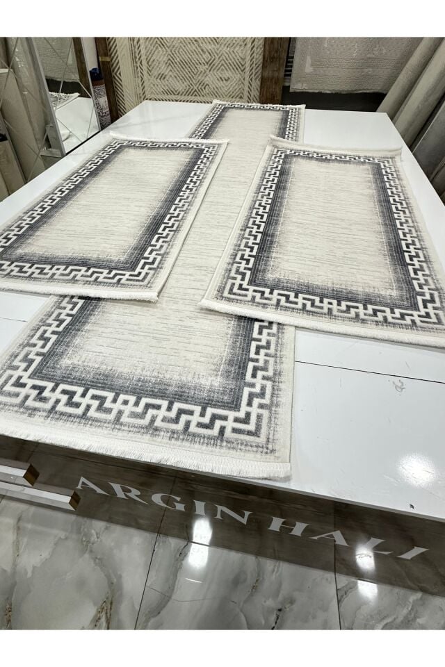Yatak Odası 3'lü Halısı Bambu Akrilik ARGIN HALI
